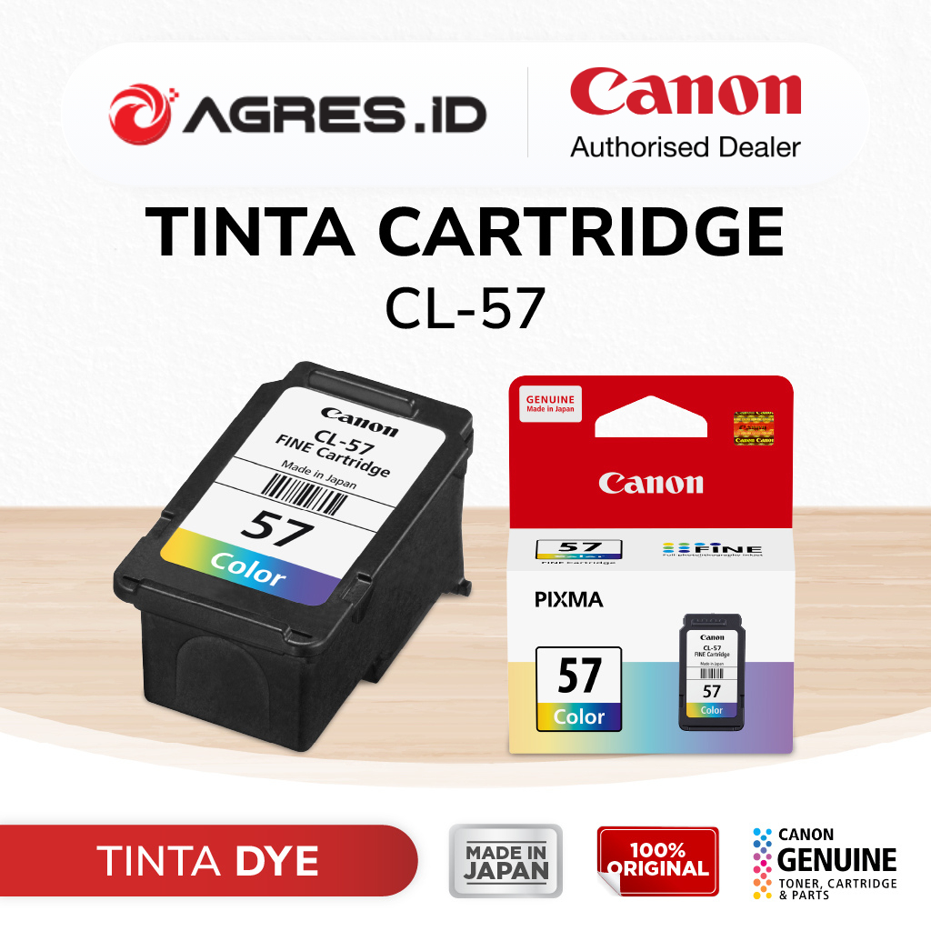 Tinta Original Canon 57 Color CL57 - Tinta Canon E410 E470 E3170 E470 E4570 - Tinta Cartridge Katrid