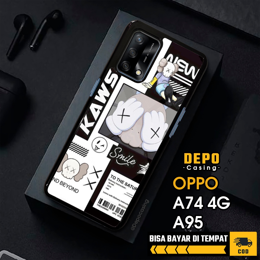 Case Oppo A74 4G A95 Casing Oppo A74 4G A95 Casing Depo Casing [KKWS] Case Glossy Case Aesthetic Cus