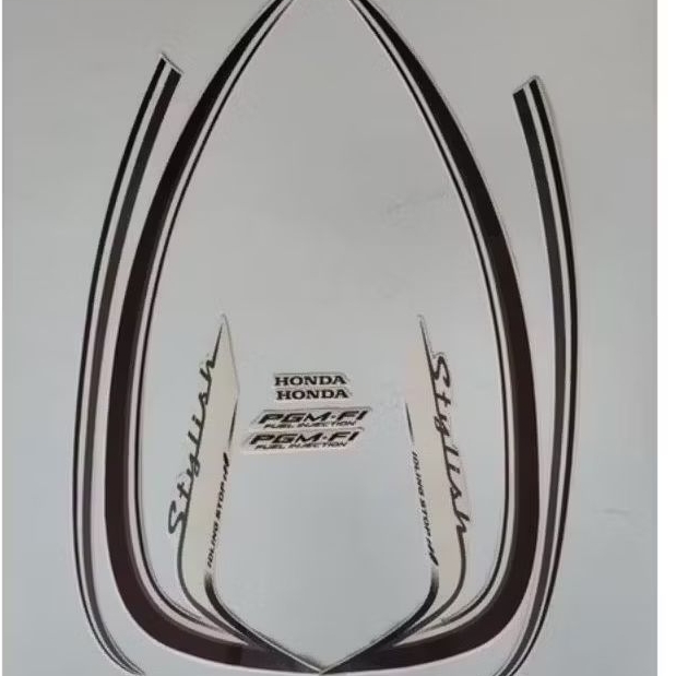STRIPING LIST STIKER HONDA SCOOPY STYLISH TAHUN 2016 CREAM SCOOPY STYLISH 2015 2016 krem
