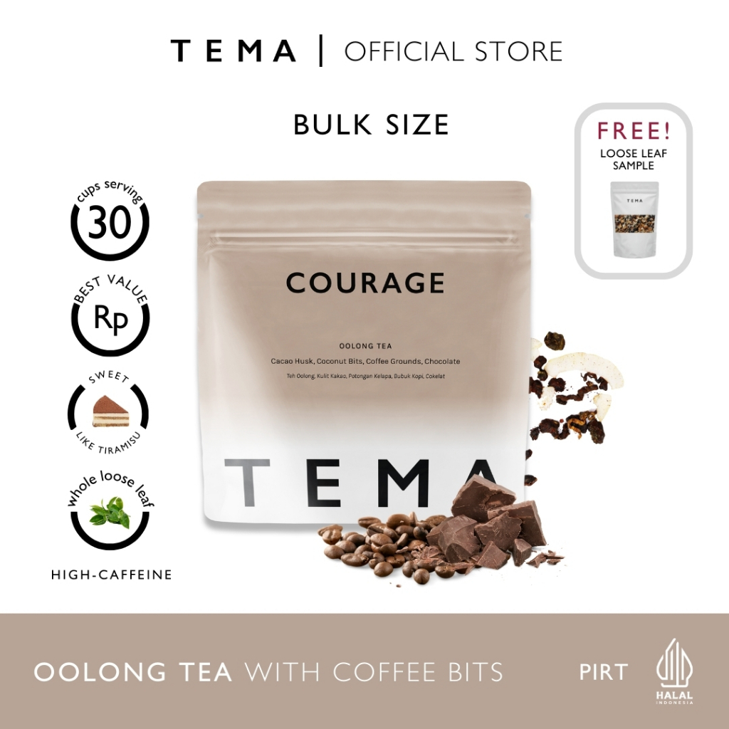 

Courage - Oolong Tiramisu - TEMA Tea Loose Leaf Large Pouch - 30 Servings
