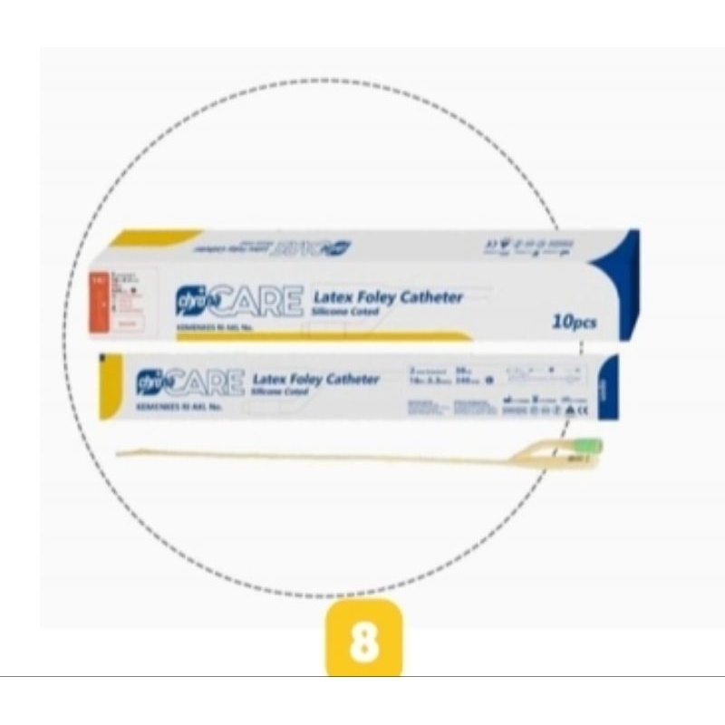 FOLEY CATHETER SILICON COATED (Box isi 10 Pcs)