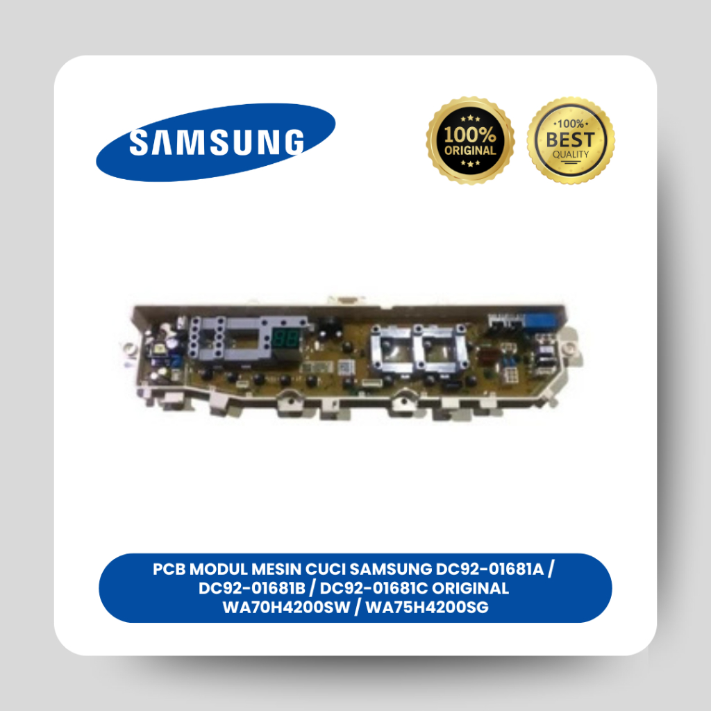 PCB MODUL MESIN CUCI SAMSUNG DC92-01681A / DC92-01681B / DC92-01681C ORIGINAL WA70H4200SW / WA75H420