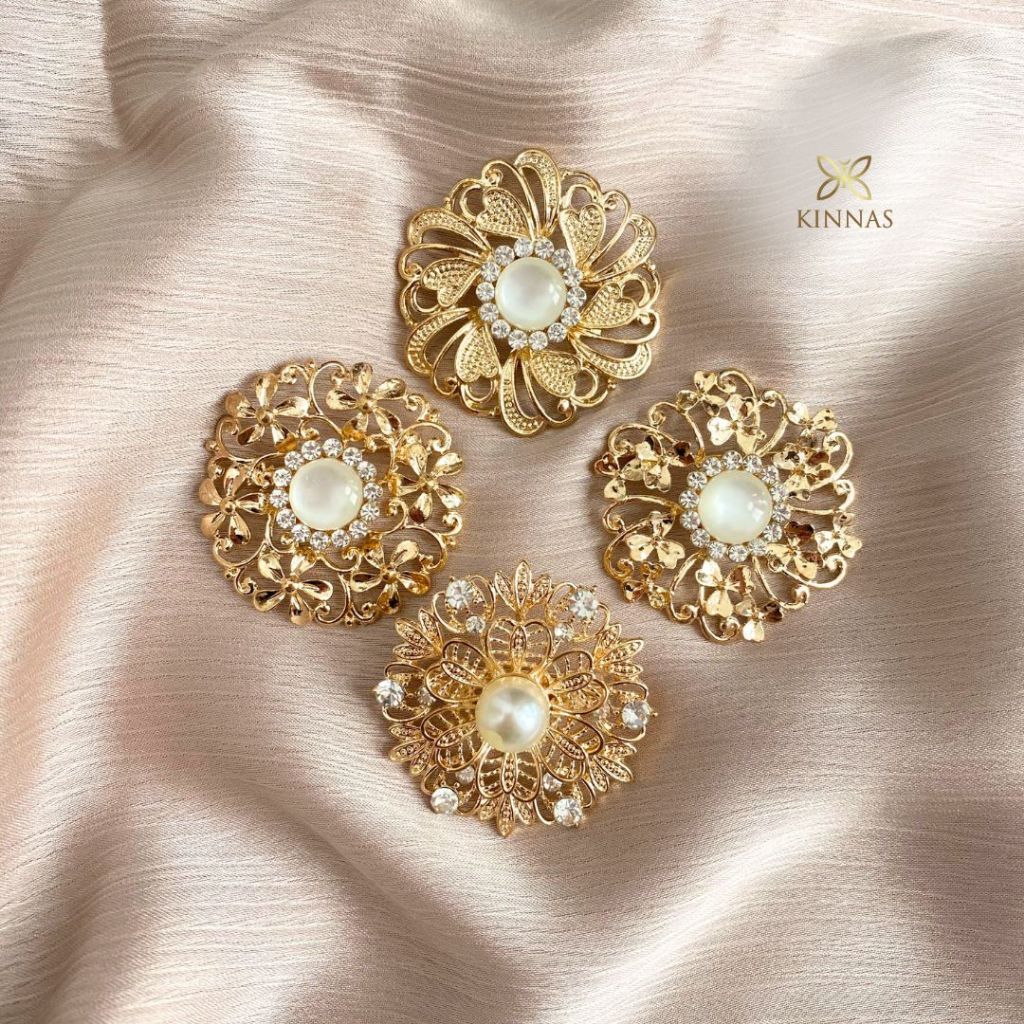 KINNAS - Bross Kebaya Premium - Bross Jilbab Mewah dan Elegan