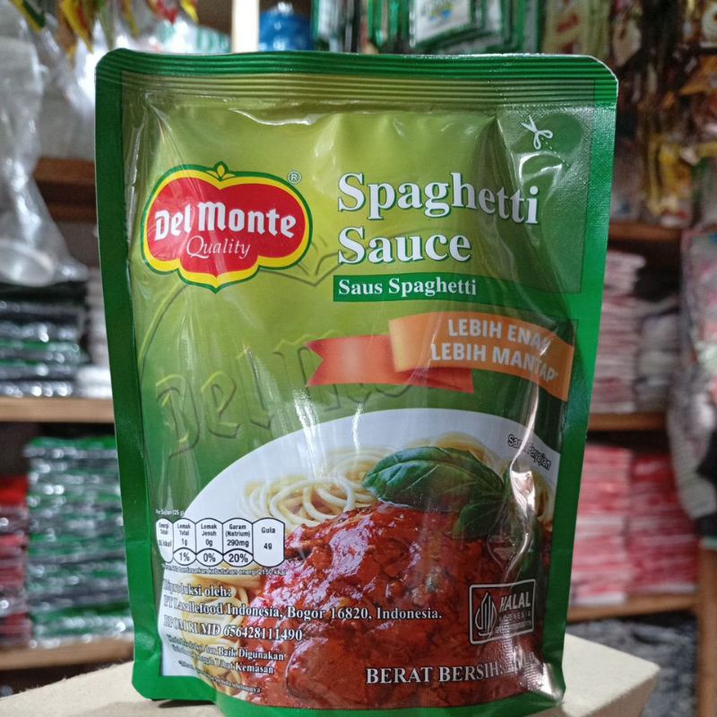 

Delmonte saus spaghetti pouch 250 gr
