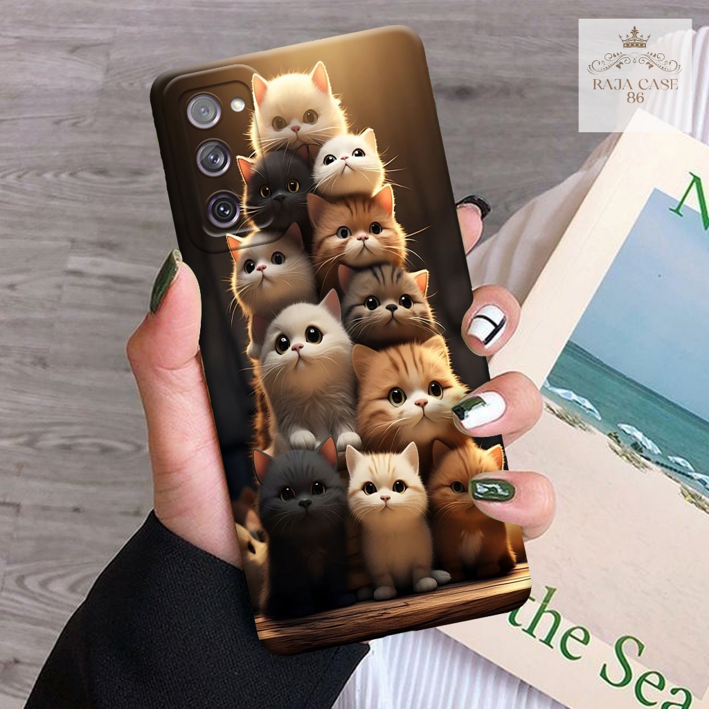 Softcase Samsung Galaxy S20FE - Rajacase - Case Samsung Galaxy S20FE - Motif Case Cats - Case Samsun