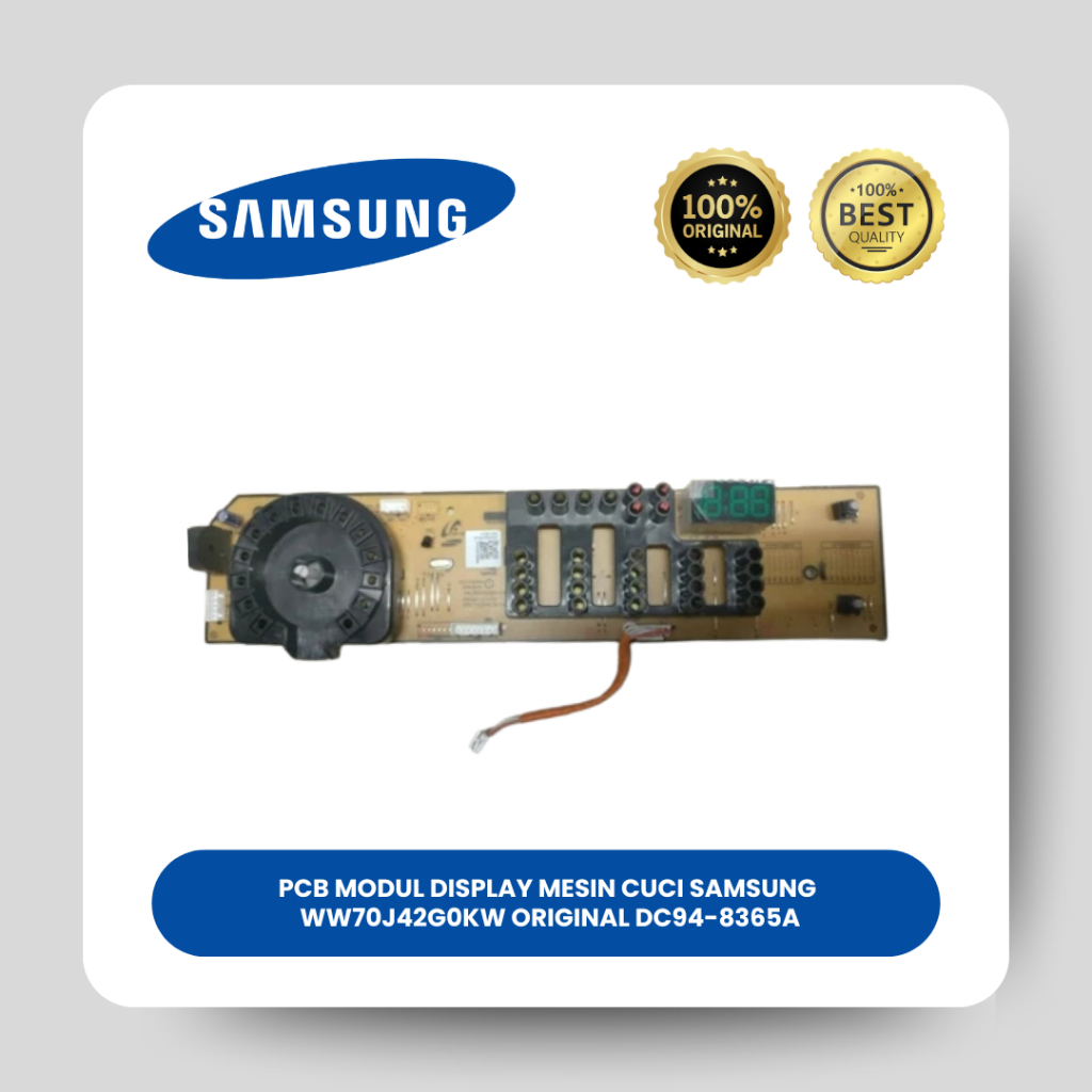 PCB MODUL DISPLAY MESIN CUCI SAMSUNG WW70J42G0KW ORIGINAL DC94-08365A