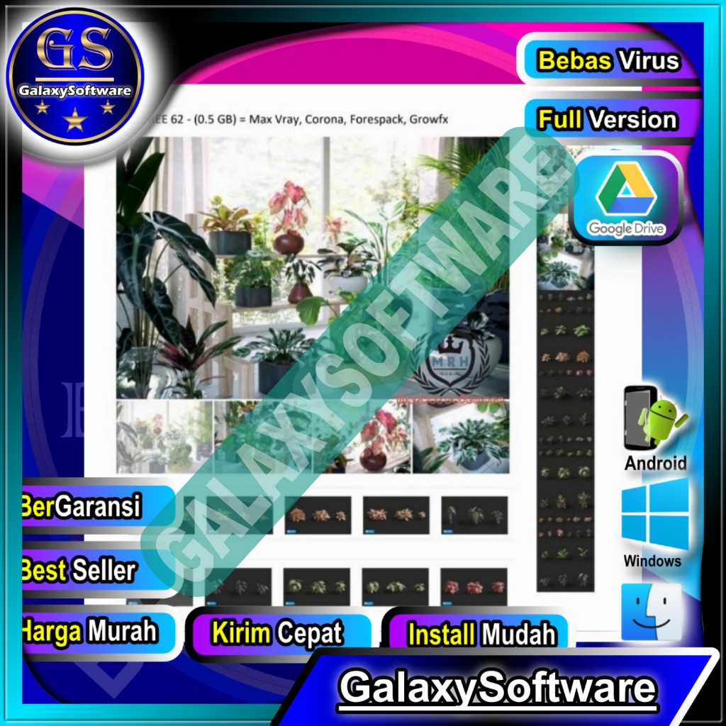 Maxtree – Plant Models Vol.62 [Corona,V-Ray , 3ds max] Windows Full Version - GalaxySoftware
