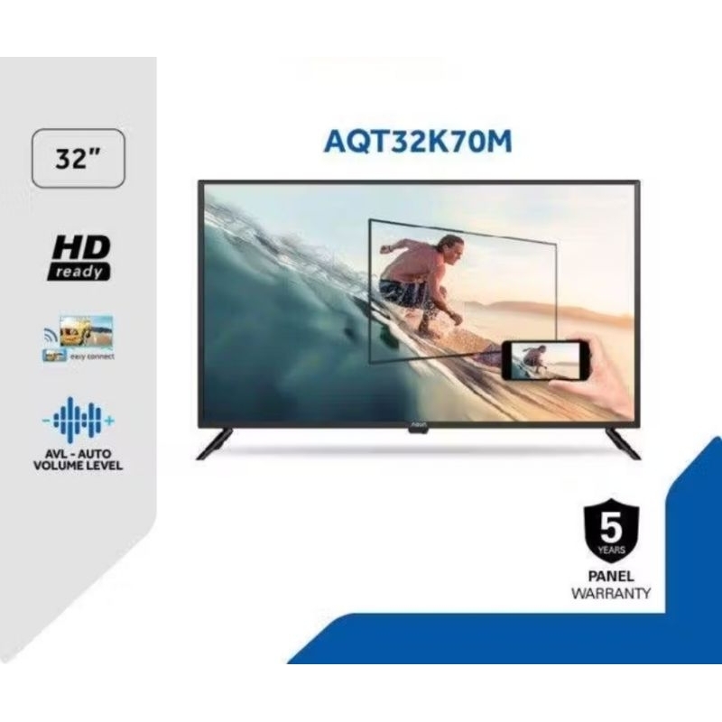 AQUA 32 INCI Digital TV LED AQT32K70M Digital Tv NEW USB MOVIE LED AQUA 32INCI Digital TV