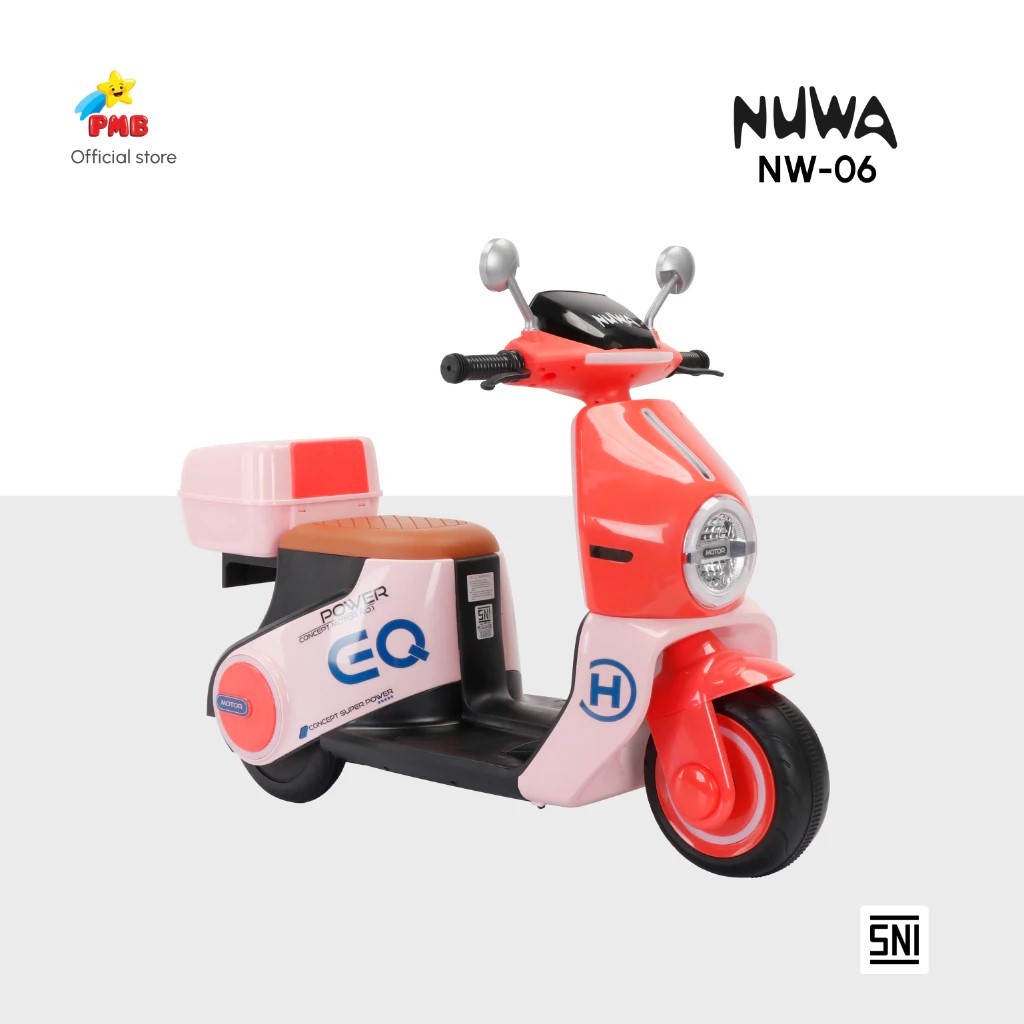 Motor Aki Anak Mainan Motor Listrik Mainan Anak Motor Aki Nuwa NW06 – PMB Toys