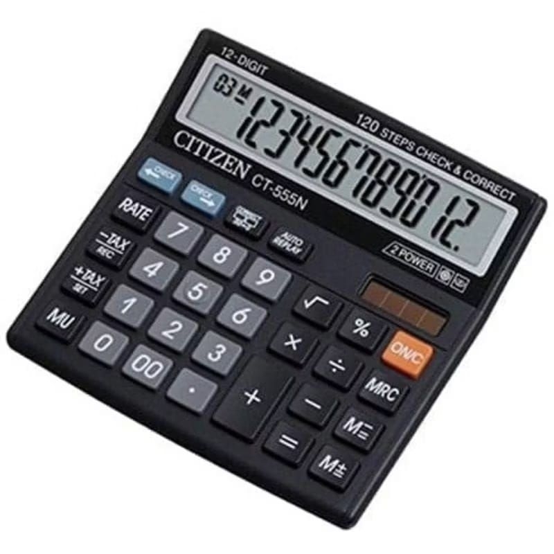 

Kalkulator murah Hitam Ct 555N Hitam menarik 12Digit