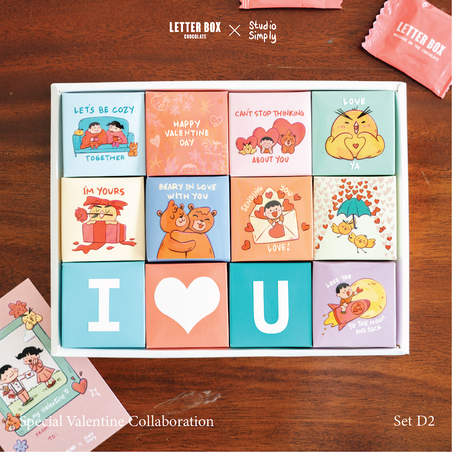 

Letter Box - Coklat Valentine Mix Varian isi 12 - Valentine Edition