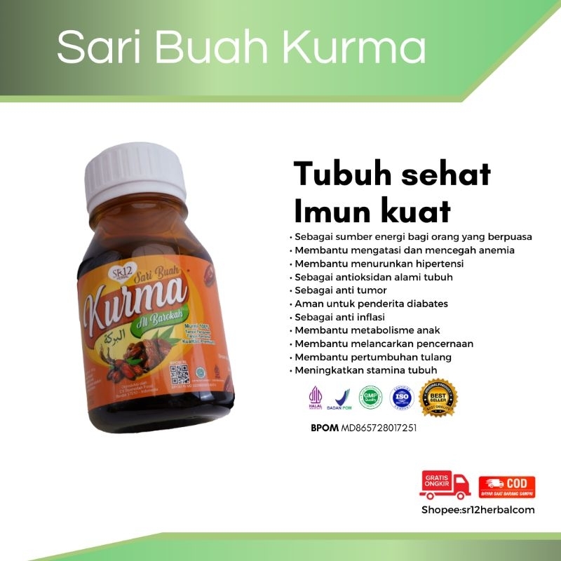 

Sari Buah Kurma SR12 Sari Kurma Asli Kualitas Premium Meningkatkan Stamina Tubuh Tanpa Gula