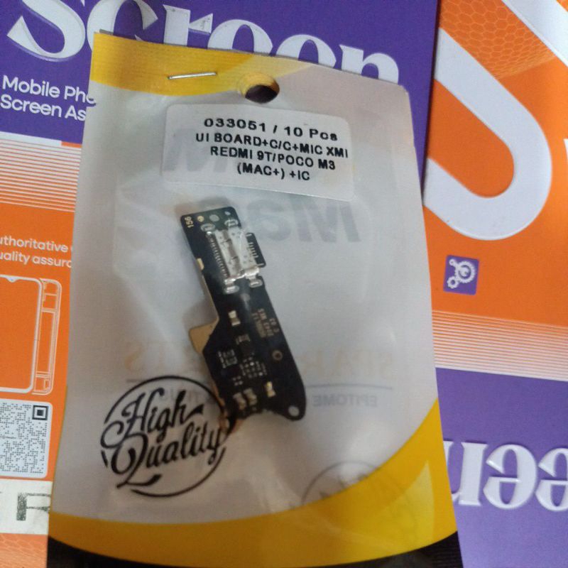 UI BOARD PAPANCAS CHARGER XMI REDMI 9T/POCO M3 (MAC+) + IC