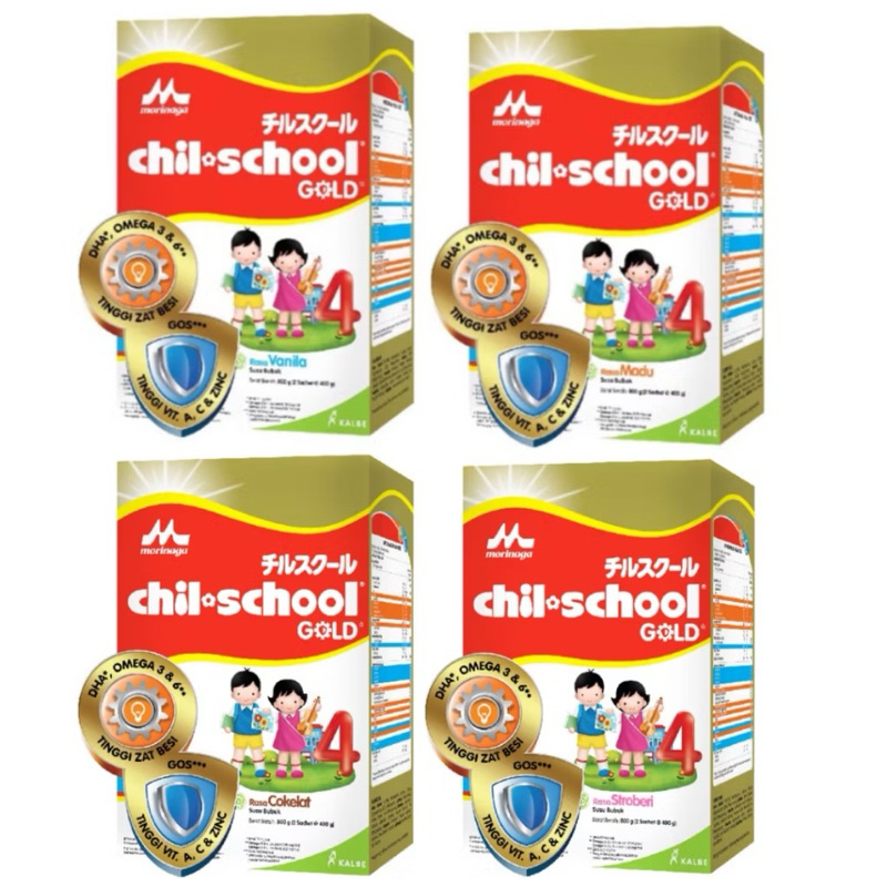 

Morinaga Chil School Gold 780g Susu Formula Pertumbuhan Anak Usia 3-12 Tahun