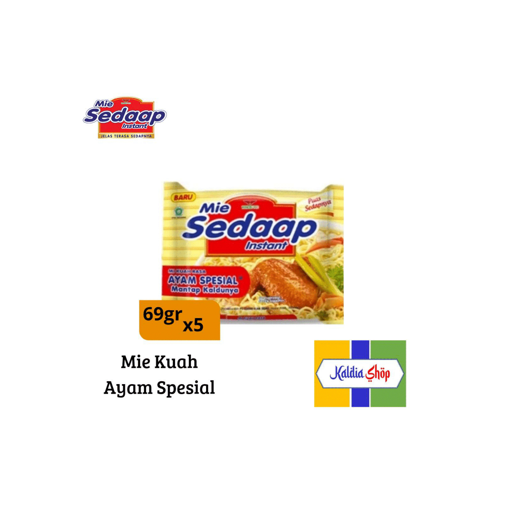 

Mie Sedaap Kuah Instant Ayam Spesial 69gr x 5