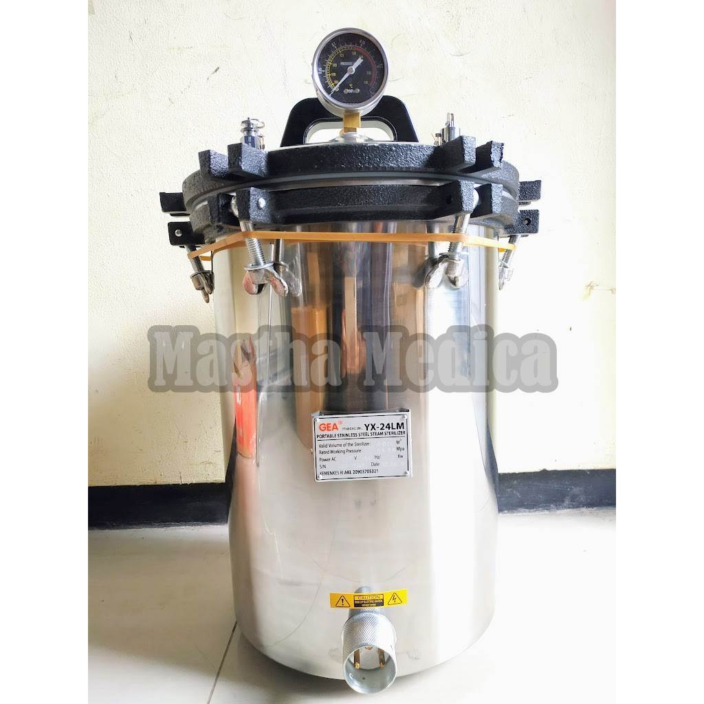 Autoclave 24 liter GEA YX24LM Stainless Steel Non Timer YX 24 LM
