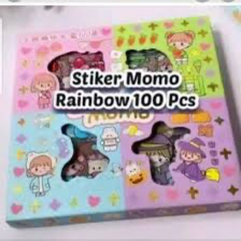 stiker momo mix isi 100 pcs