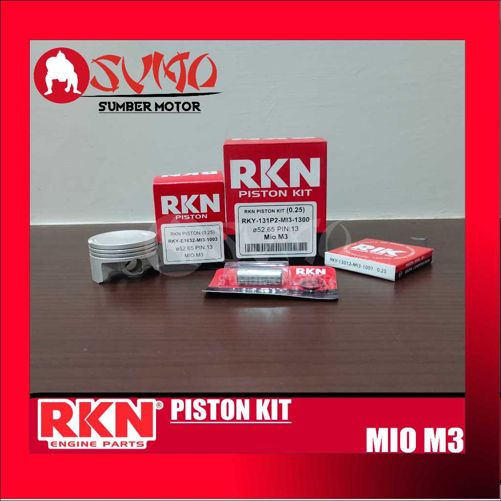 PISTON SEHER KIT MIO M3/MIO 125 RKN ORIGINAL ASLI