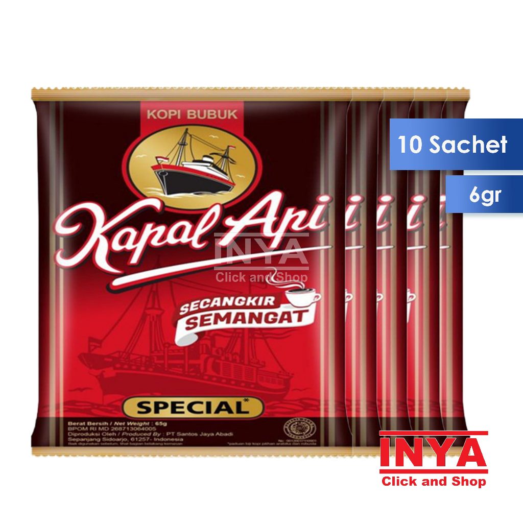 

Kapal Api Kopi Bubuk Special 10x6gr Renceng - Coffee