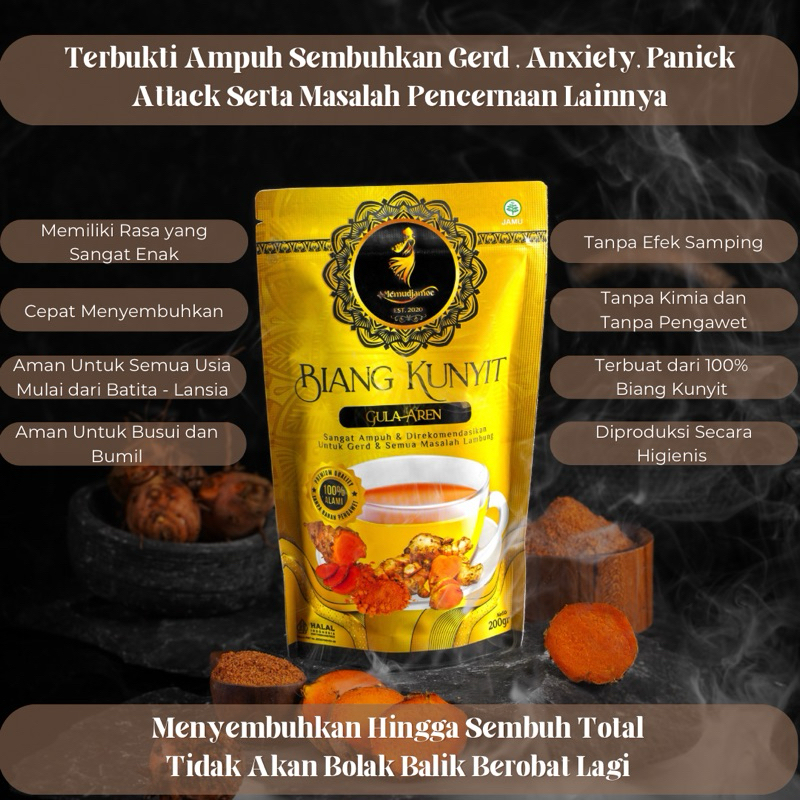 

Biang Kunyit GULA AREN Paling Ampuh Untuk GERD Anxiety /Asam Lambung & Maag KRONIS