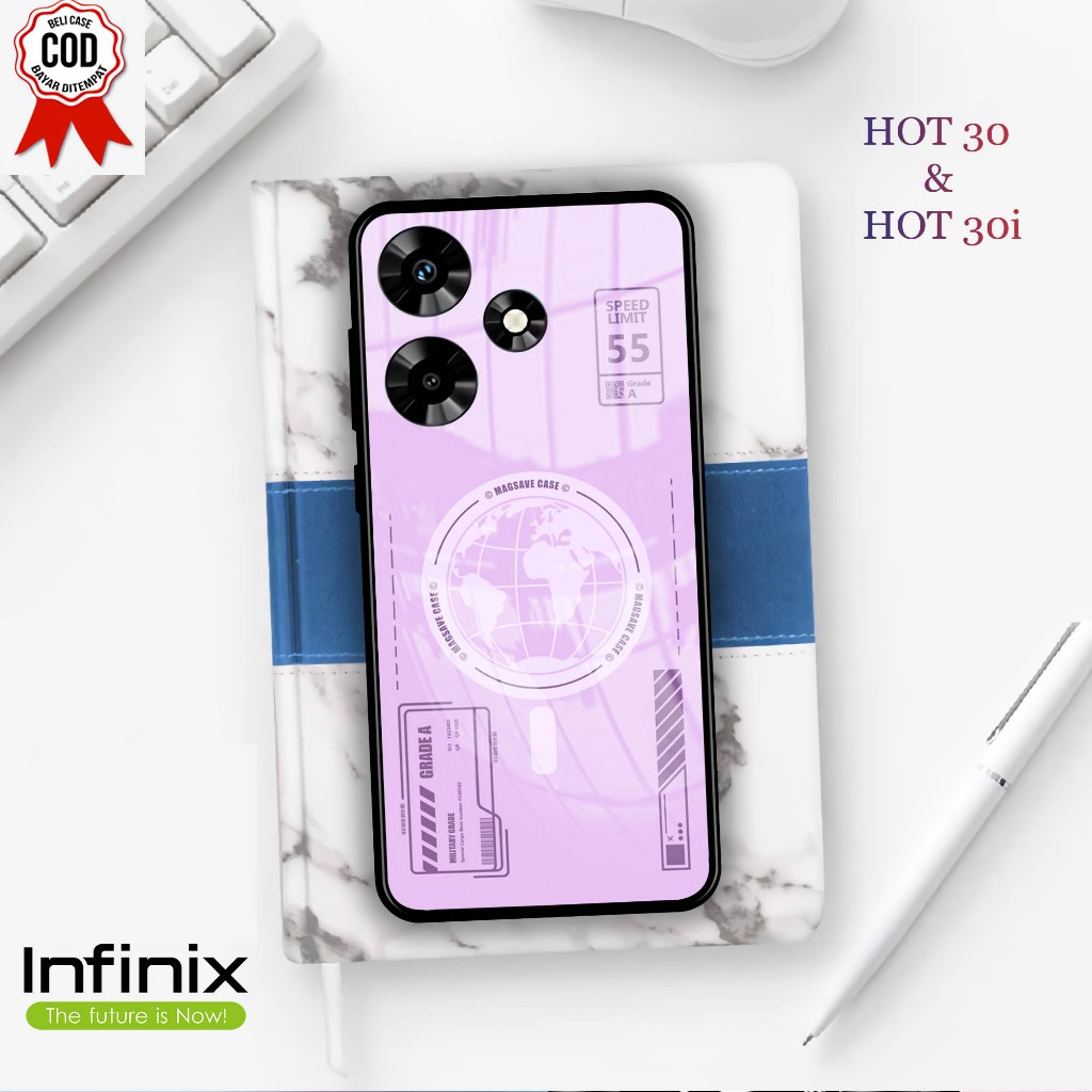 Softcase Kaca INFINIX HOT 30 & 30i  - Case Handphone INFINIX HOT 30 & 30i [T132]