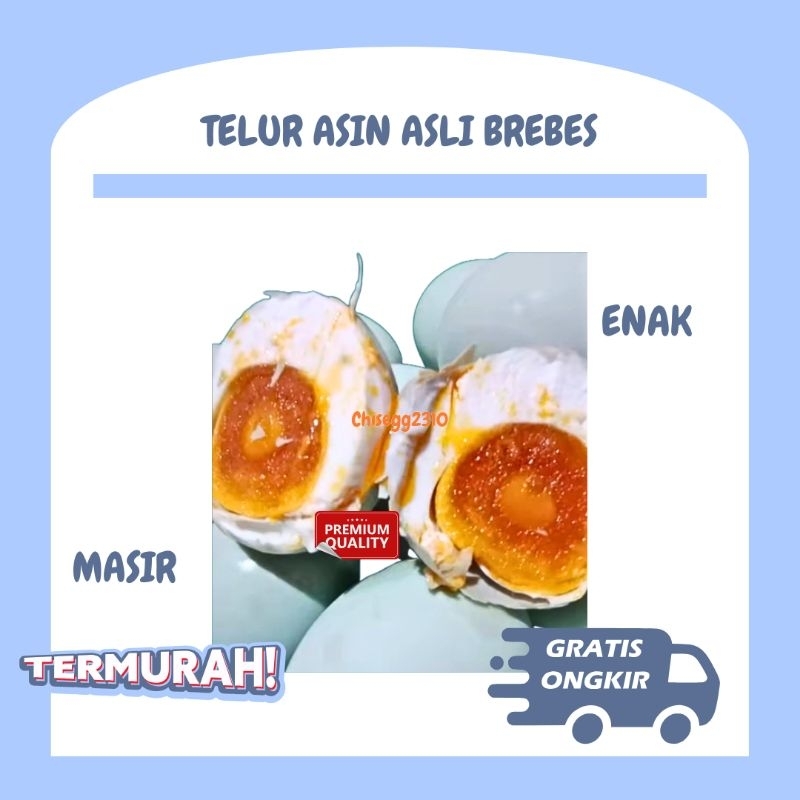 

TELUR ASIN BEBEK ASLI BREBES PREMIUM RASA MASIR DAN GURIH