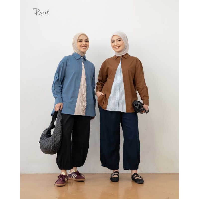 PERLITA SHIRT DUSTY BLUE