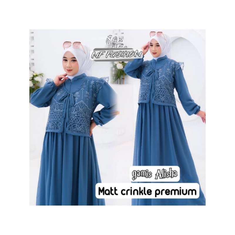 Gamis Murah Nf / Gamis Lebaran /Gamis kekinian