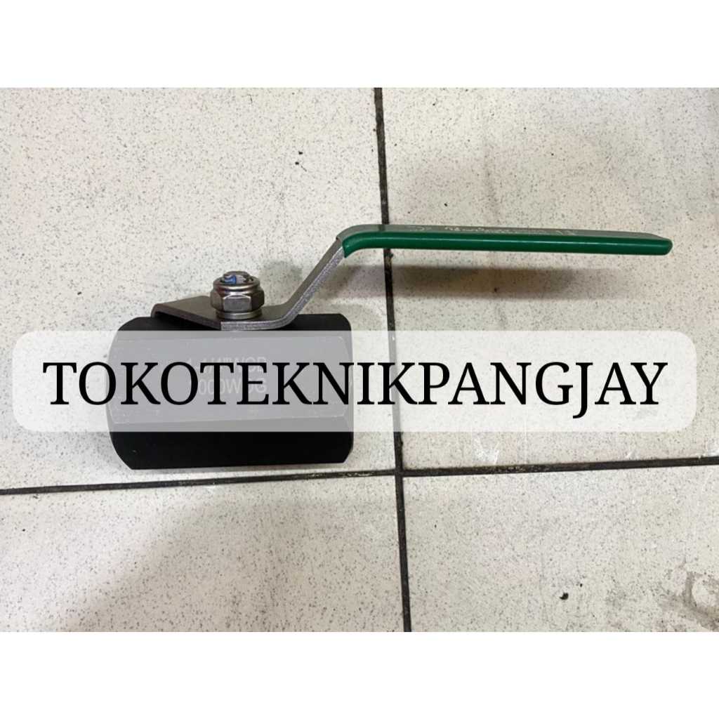Ball valve 3/4 inch Drat NPT #2000 wog ( Steam ) Besi / Carbon steel / stop kran 3/4"