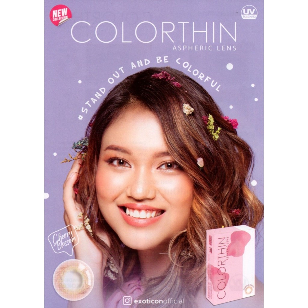 COLORTHIN MINUS -0.50 SD -6.00 SOFTLENS COLORTHIN WITH UV / ASPHERIC LENS DIA. 14.50MM BY X2