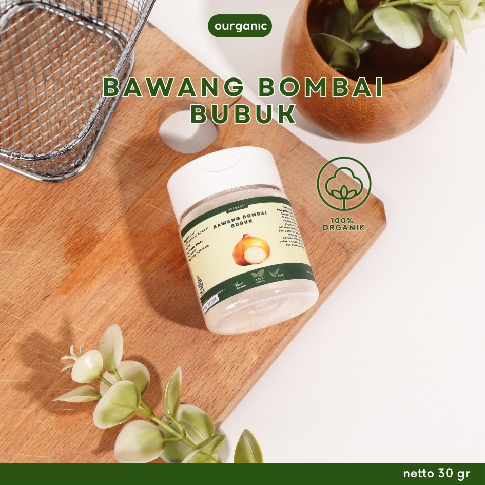 

OURGANIC Bawang Bombay Bubuk bumbu dapur masak organic sehat alami bombai