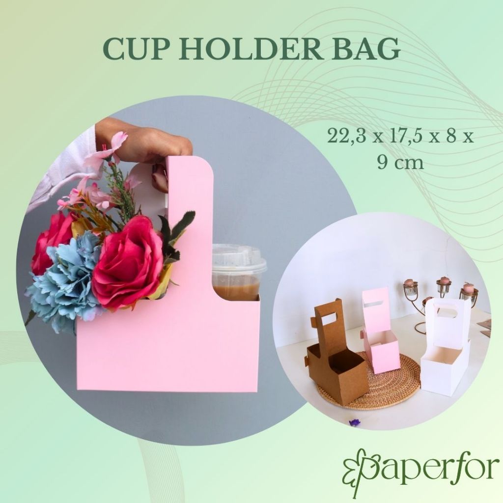 

GROSIR Cup Holder Paper Bag