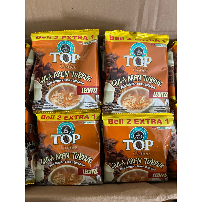 

Top Coffee Gula Aren Legitz isi 15 sachet x 27gram