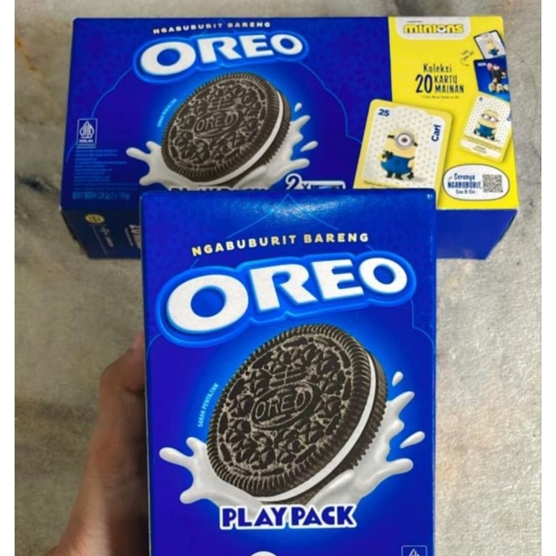 

Oreo Biskuit Playpack Uno Free Mainan 3 x 119.6gr dan Play Pack 4 x 64.4g Oreo Neopolitan 3x131g