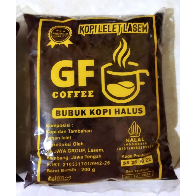 

Kopi lelet Lasem cap GF COFFEE