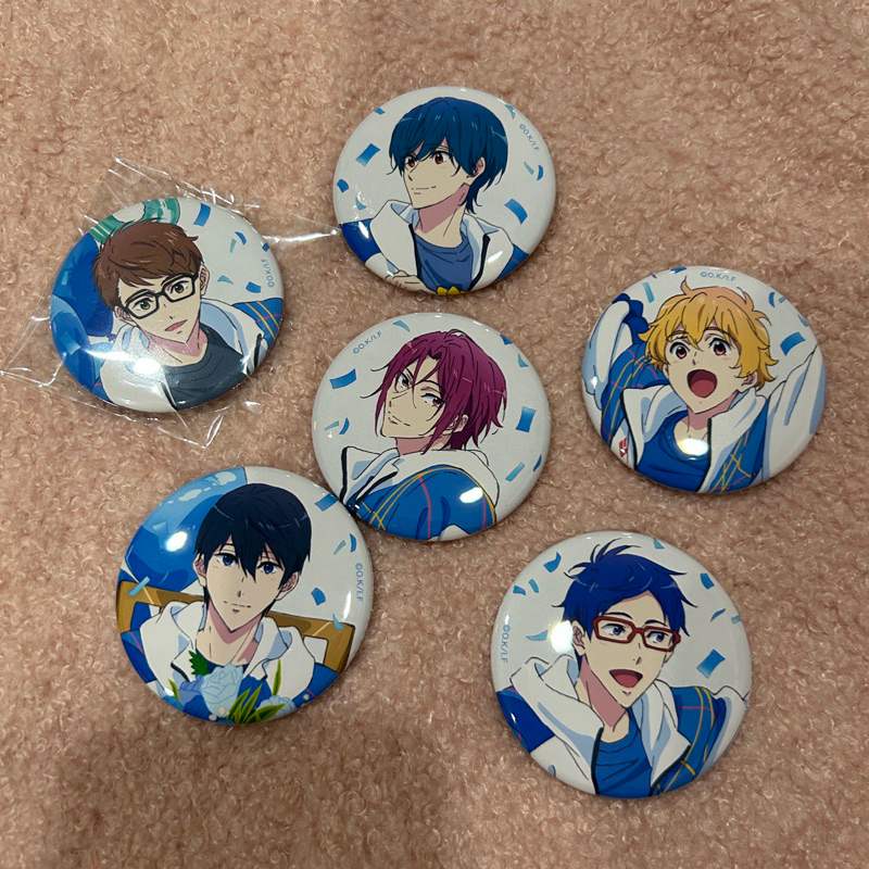 Free The Final Stroke 10th Anniversary Celebration Nanase Haruka’s Birthday Can Badge Pin Rin Nagisa