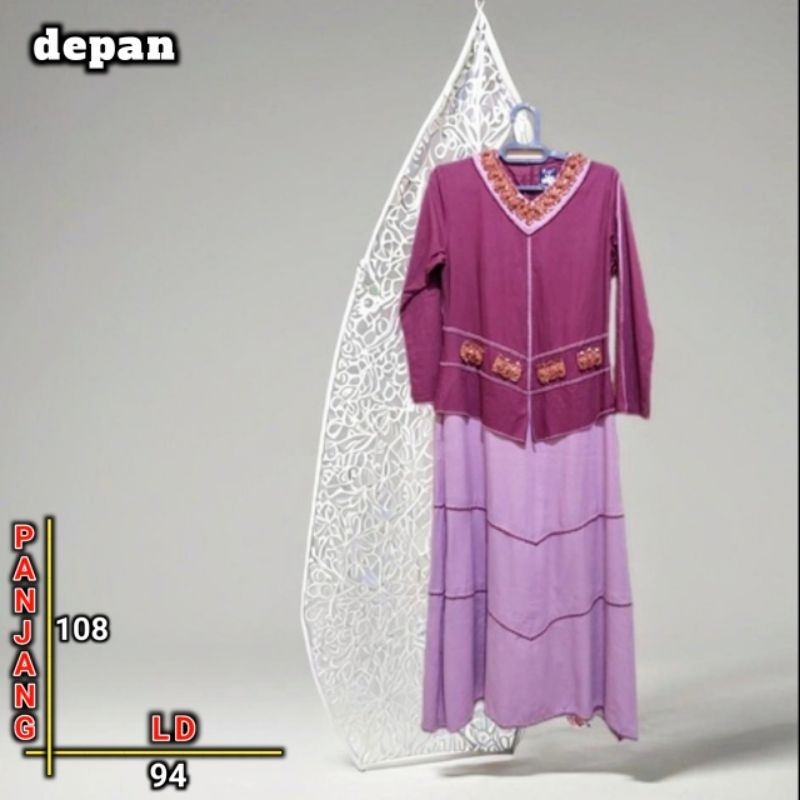 gamis syari / gamis cantik  susun canda renda