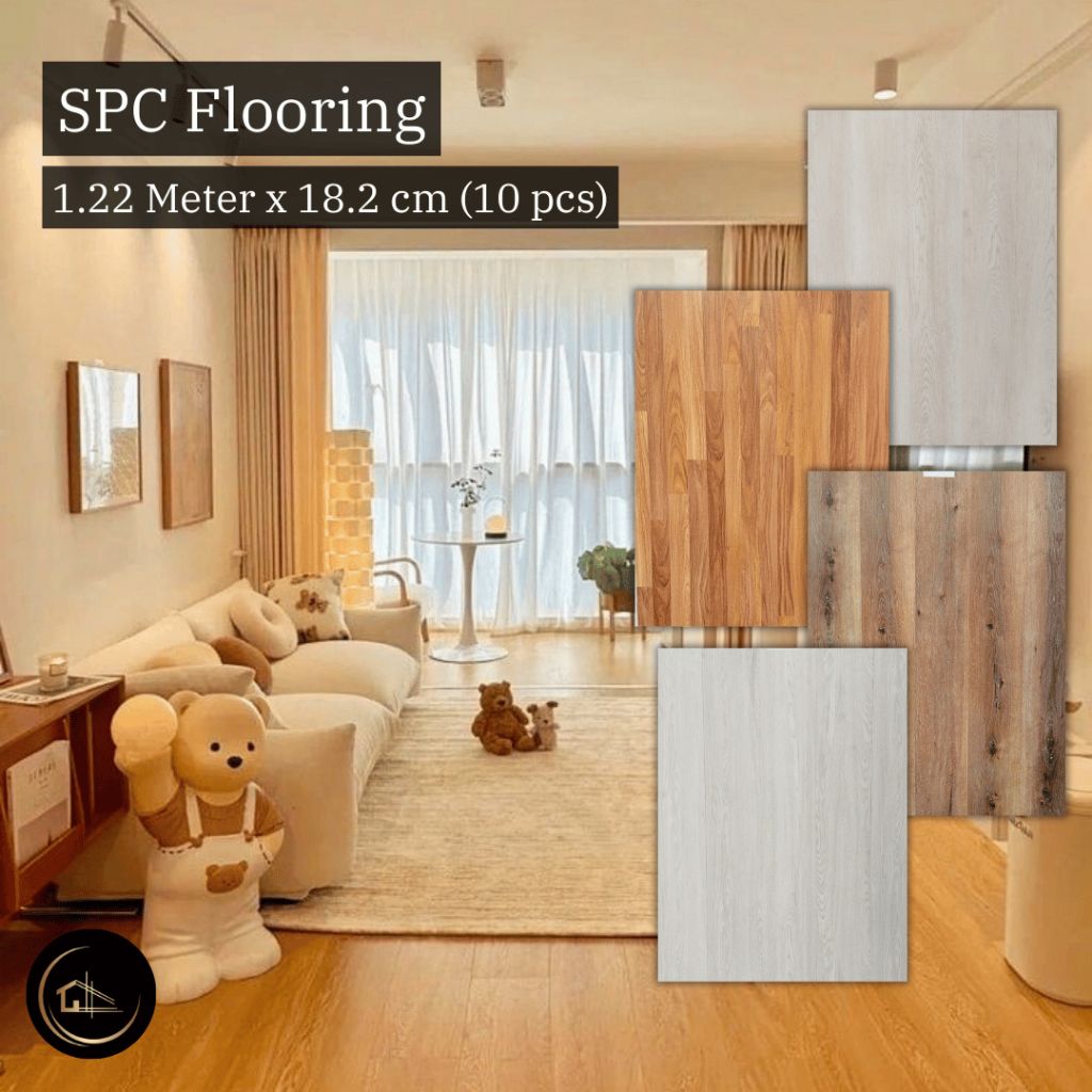 Lantai SPC Klik / SPC Flooring / Lantai Vinyl Kayu / Wood Flooring - [5 mm]
