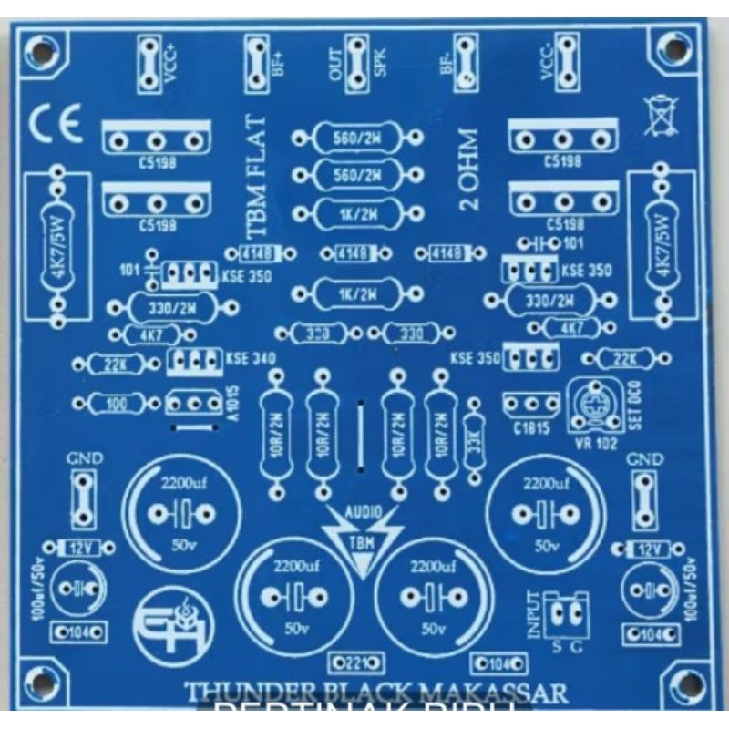 pcb tbm sub bas gler cocok untuk 18 ic dan 15 inc