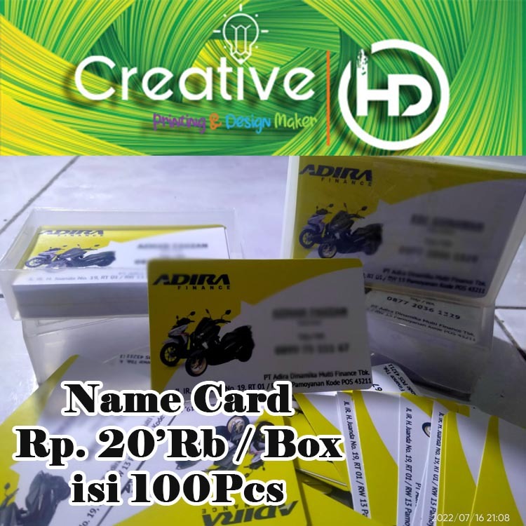 

Cetak KARTU NAMA CARD 1hari jadi