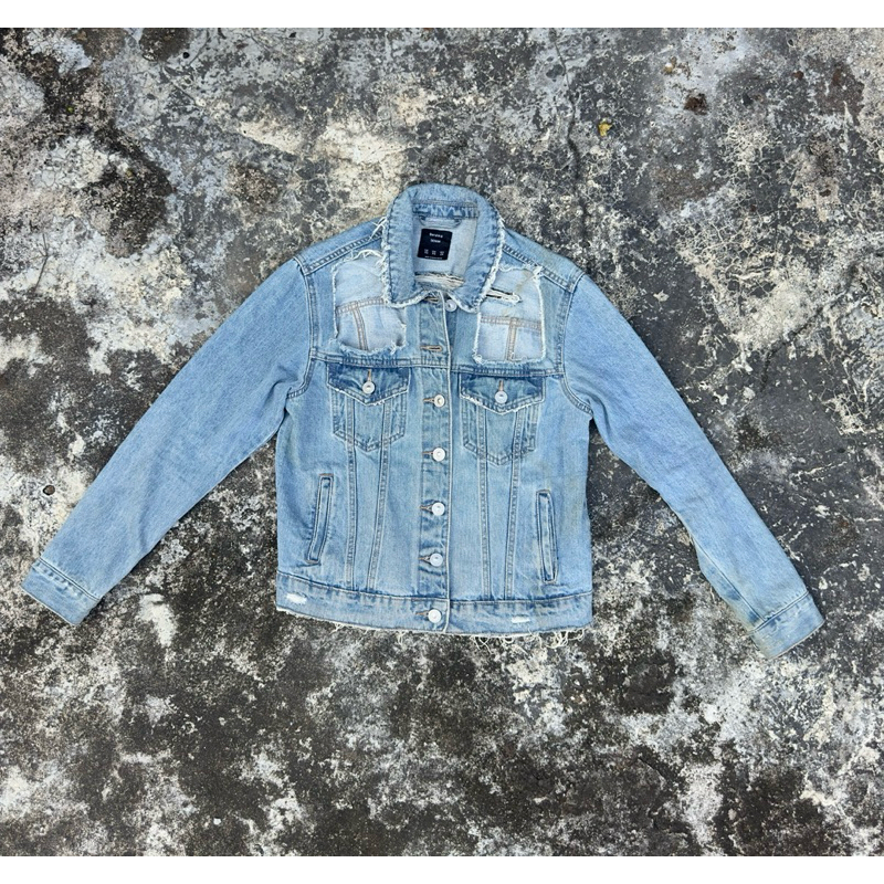 jacket denim bershka vintage