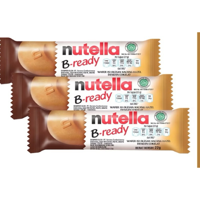 

Nutella B-Ready Wafer Biskuit 22gr