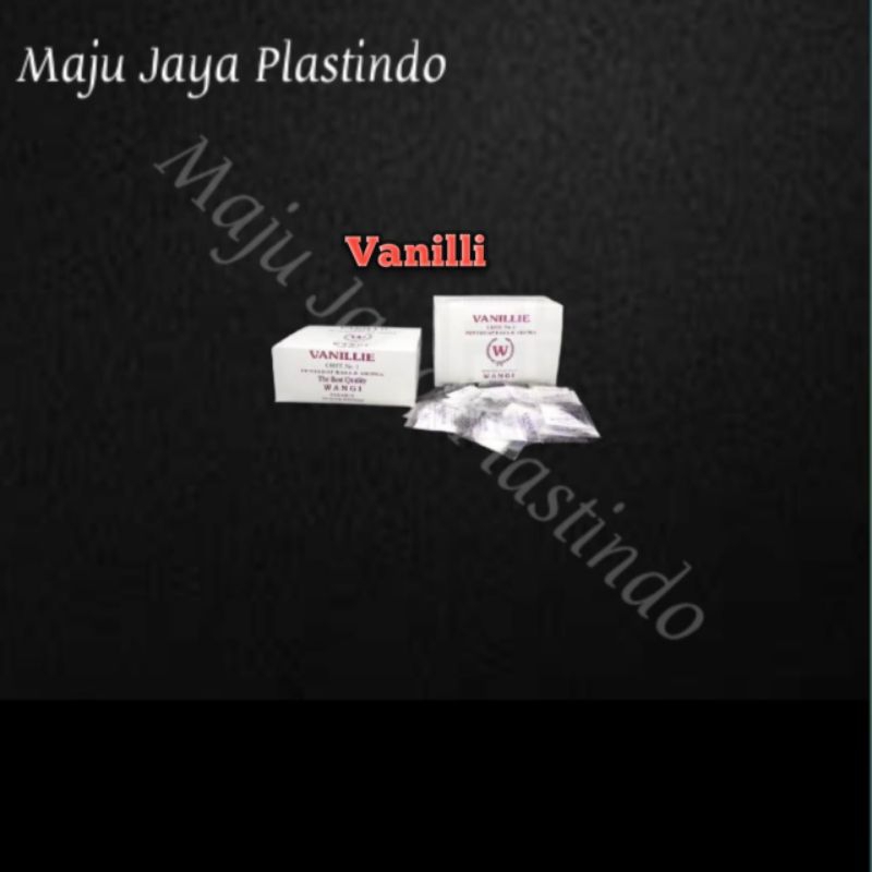 

Vanilli bubuk W penyedap rasa makanan 1 dus isi 100 sachet