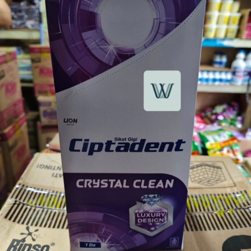 CIPTADENT SIKAT GIGI CRYSTAL CLEAN PREMIUM 1 BOX = 12 PCS