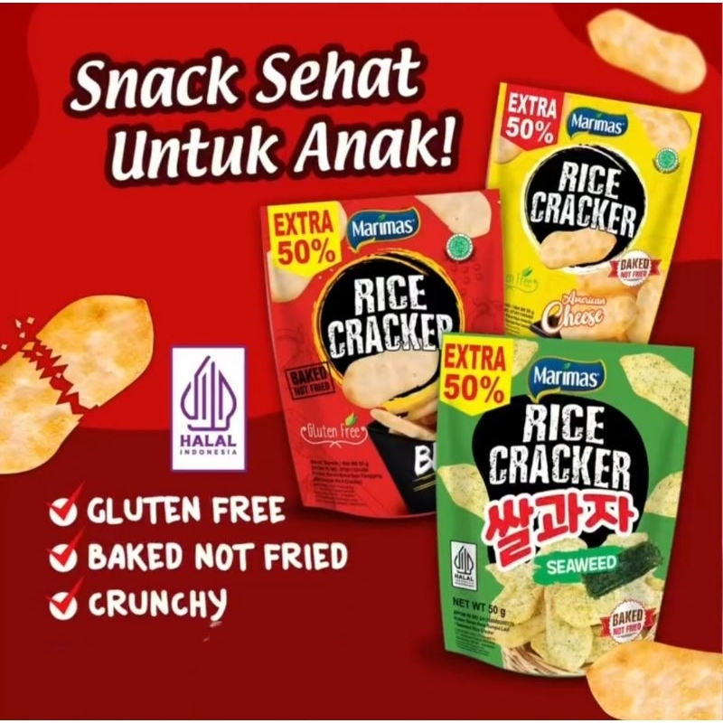 

MARIMAS RICE CRACKER BELI 2 GRATIS 1 UNTUK RASA YG SAMA