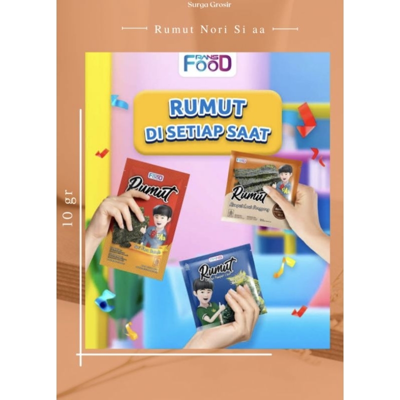 

Rumut Nori RANS Si aa Besar 10gr Isi (2 Sheet )