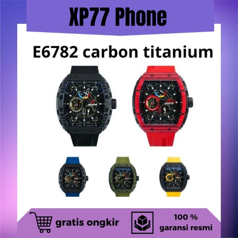 jam tangan E6782 Carbon Titanium Bekas