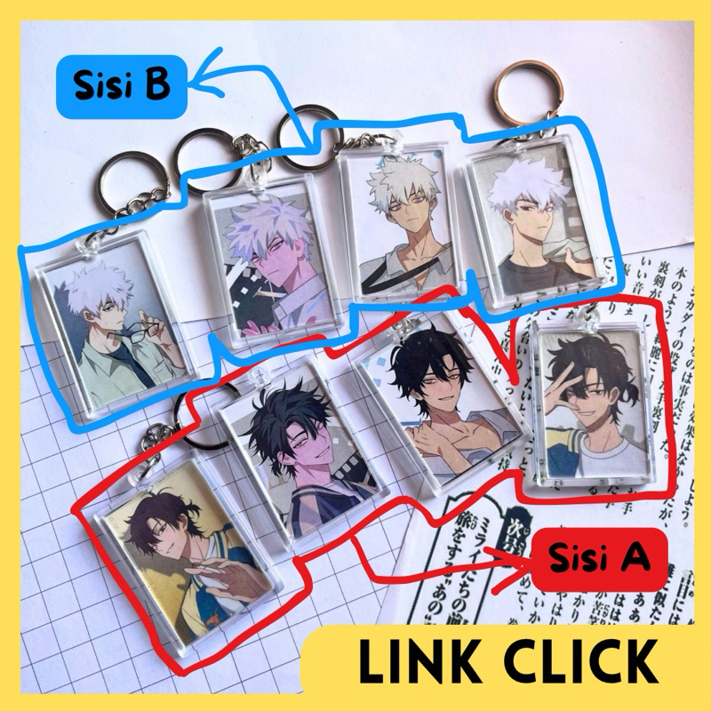 LINK CLICK Gantungan Kunci akrilik Lu guang Cheng Xiaoshi manhua donghua