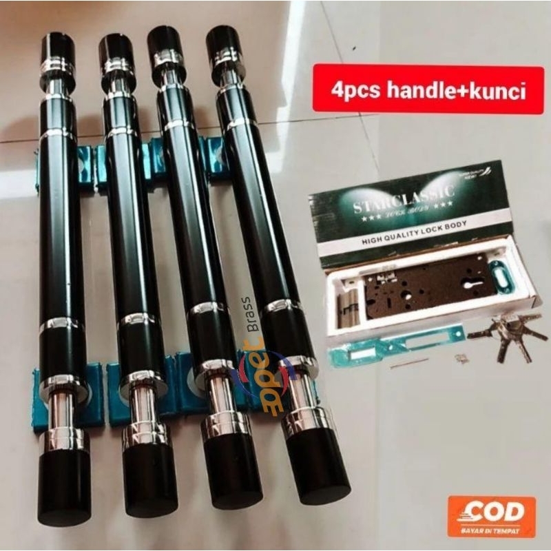 Paket Hemat 4Pcs Handle Pintu Rumah Minimalis || Gagang Pintu Rumah
