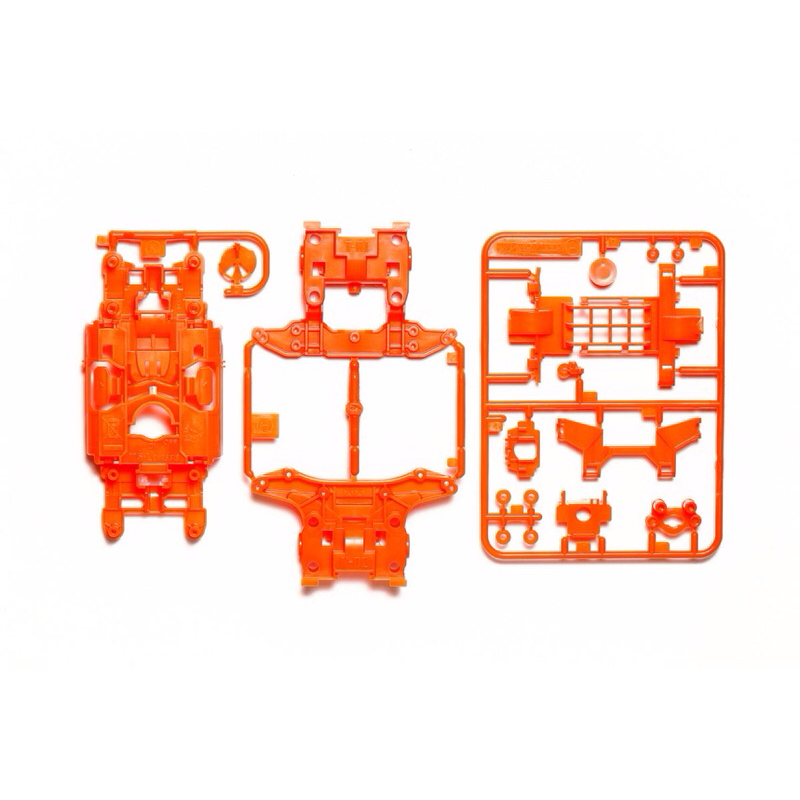 95682 TAMIYA MS CHASSIS SET Fluor. Orange Mini 4Wd Station